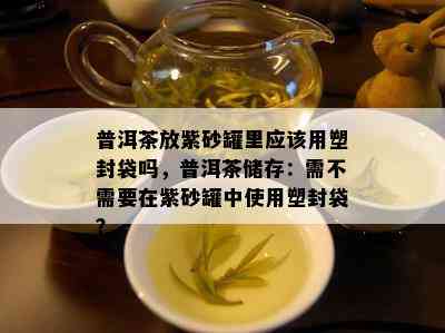 普洱茶放紫砂罐里应该用塑封袋吗，普洱茶储存：需不需要在紫砂罐中使用塑封袋？