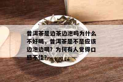 普洱茶是边茶边泡吗为什么不好喝，普洱茶是不是应该边泡边喝？为何有人觉得口感不佳？