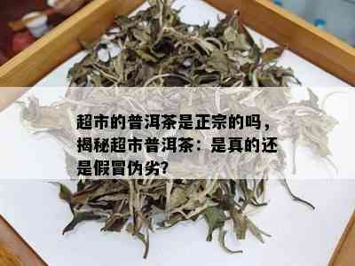 超市的普洱茶是正宗的吗，揭秘超市普洱茶：是真的还是假冒伪劣？