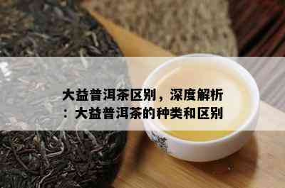 大益普洱茶区别，深度解析：大益普洱茶的种类和区别