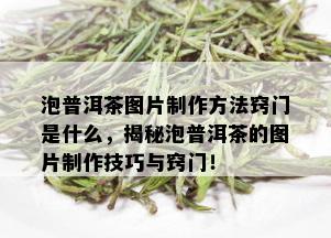 泡普洱茶图片制作方法窍门是什么，揭秘泡普洱茶的图片制作技巧与窍门！