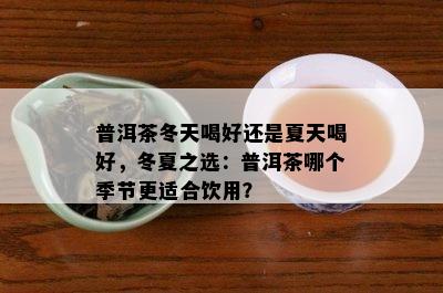 普洱茶冬天喝好还是夏天喝好，冬夏之选：普洱茶哪个季节更适合饮用？