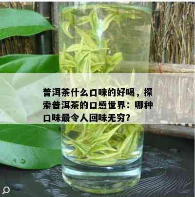 普洱茶什么口味的好喝，探索普洱茶的口感世界：哪种口味最令人回味无穷？