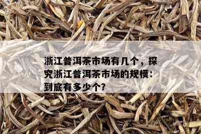 浙江普洱茶市场有几个，探究浙江普洱茶市场的规模：到底有多少个？