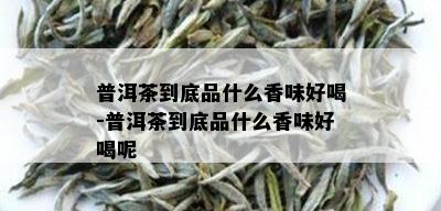 普洱茶到底品什么香味好喝-普洱茶到底品什么香味好喝呢