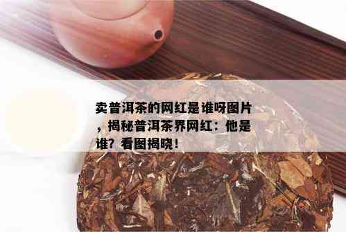 卖普洱茶的网红是谁呀图片，揭秘普洱茶界网红：他是谁？看图揭晓！