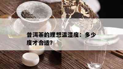 普洱茶的理想温湿度：多少度才合适？