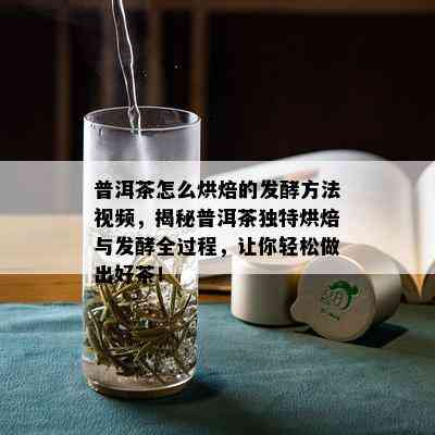 普洱茶怎么烘焙的发酵方法视频，揭秘普洱茶独特烘焙与发酵全过程，让你轻松做出好茶！