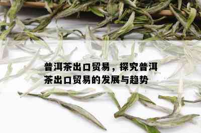 普洱茶出口贸易，探究普洱茶出口贸易的发展与趋势