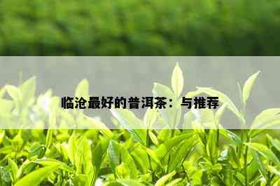 临沧更好的普洱茶：与推荐