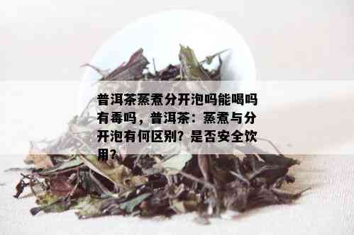 普洱茶蒸煮分开泡吗能喝吗有吗，普洱茶：蒸煮与分开泡有何区别？是否安全饮用？