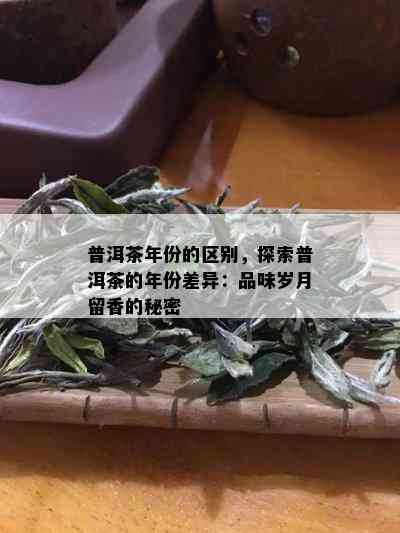 普洱茶年份的区别，探索普洱茶的年份差异：品味岁月留香的秘密