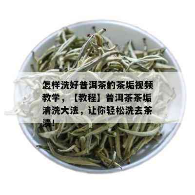 怎样洗好普洱茶的茶垢视频教学，【教程】普洱茶茶垢清洗大法，让你轻松洗去茶渍！