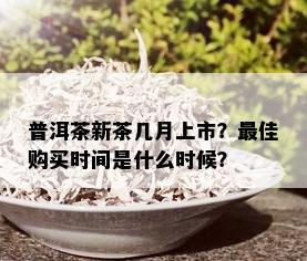 普洱茶新茶几月上市？更佳购买时间是什么时候？