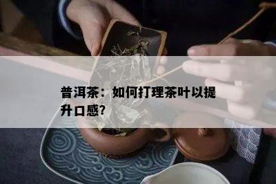 普洱茶：如何打理茶叶以提升口感？