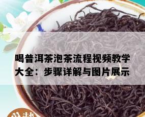 喝普洱茶泡茶流程视频教学大全：步骤详解与图片展示