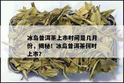 冰岛普洱茶上市时间是几月份，揭秘！冰岛普洱茶何时上市？