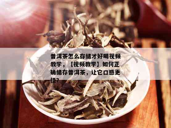 普洱茶怎么存储才好喝视频教学，【视频教学】如何正确储存普洱茶，让它口感更佳？