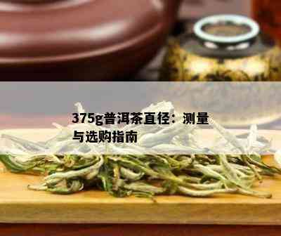 375g普洱茶直径：测量与选购指南