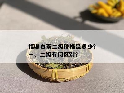 福鼎白茶二级价格是多少？一、二级有何区别？