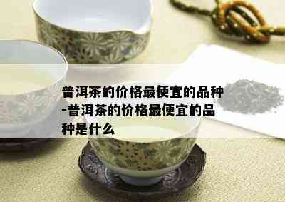 普洱茶的价格更便宜的品种-普洱茶的价格更便宜的品种是什么