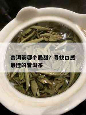 普洱茶哪个最甜？寻找口感更佳的普洱茶