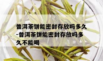 普洱茶饼能密封存放吗多久-普洱茶饼能密封存放吗多久不能喝