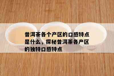 普洱茶各个产区的口感特点是什么，探秘普洱茶各产区的独特口感特点