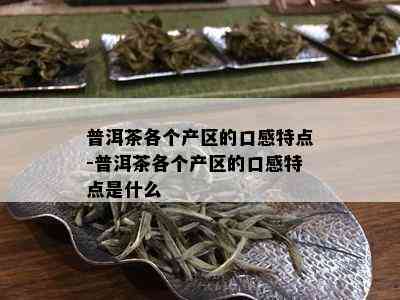 普洱茶各个产区的口感特点-普洱茶各个产区的口感特点是什么