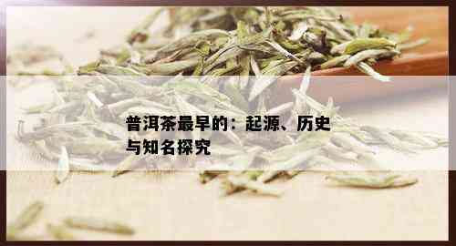 普洱茶最早的：起源、历史与知名探究