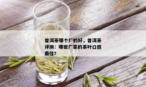 普洱茶哪个厂的好，普洱茶评测：哪些厂家的茶叶口感更佳？