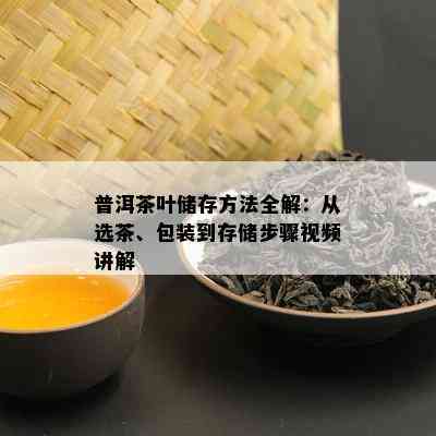 普洱茶叶储存方法全解：从选茶、包装到存储步骤视频讲解