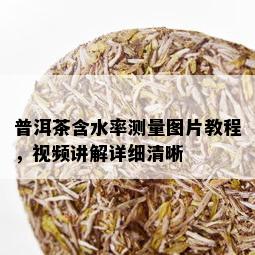 普洱茶含水率测量图片教程，视频讲解详细清晰