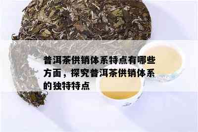 普洱茶供销体系特点有哪些方面，探究普洱茶供销体系的独特特点