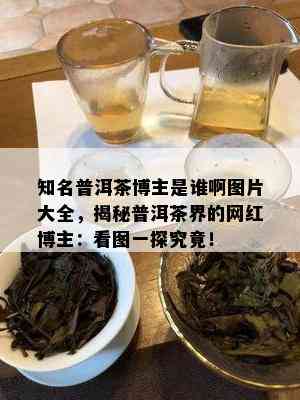 知名普洱茶博主是谁啊图片大全，揭秘普洱茶界的网红博主：看图一探究竟！