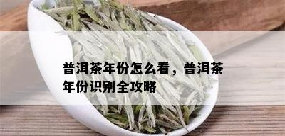 普洱茶年份怎么看，普洱茶年份识别全攻略