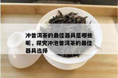 冲普洱茶的更佳器具是哪些呢，探究冲泡普洱茶的更佳器具选择