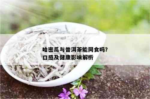 哈密瓜与普洱茶能同食吗？口感及健康影响解析