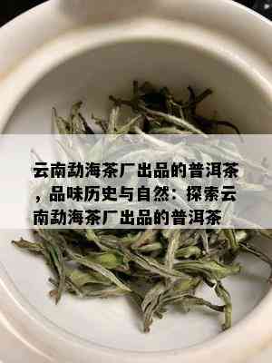 云南勐海茶厂出品的普洱茶，品味历史与自然：探索云南勐海茶厂出品的普洱茶