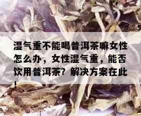 湿气重不能喝普洱茶嘛女性怎么办，女性湿气重，能否饮用普洱茶？解决方案在此！