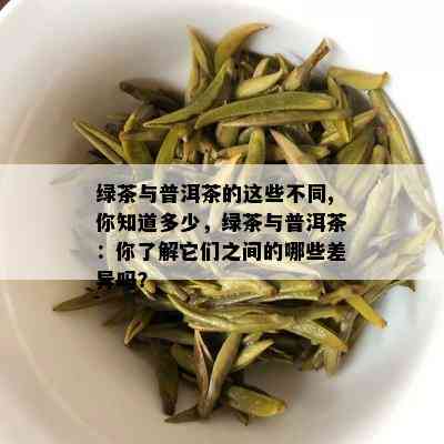 绿茶与普洱茶的这些不同,你知道多少，绿茶与普洱茶：你了解它们之间的哪些差异吗？