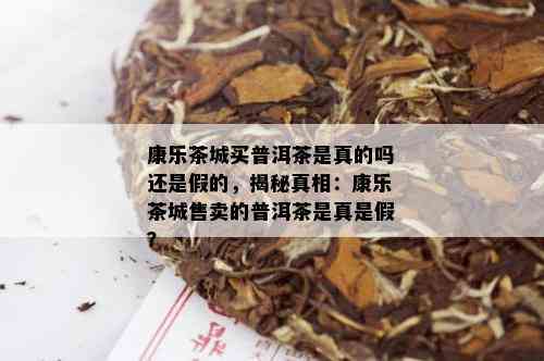 康乐茶城买普洱茶是真的吗还是假的，揭秘真相：康乐茶城售卖的普洱茶是真是假？