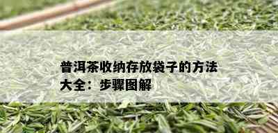 普洱茶收纳存放袋子的方法大全：步骤图解