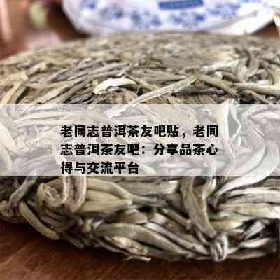 老同志普洱茶友吧贴，老同志普洱茶友吧：分享品茶心得与交流平台