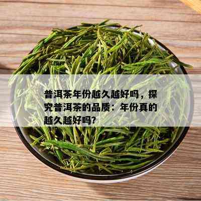 普洱茶年份越久越好吗，探究普洱茶的品质：年份真的越久越好吗？