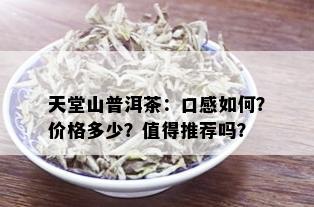 天堂山普洱茶：口感如何？价格多少？值得推荐吗？