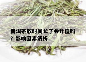 普洱茶放时间长了会升值吗？影响因素解析