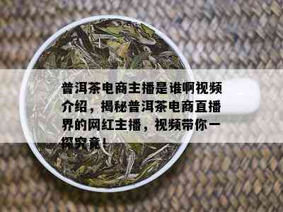 普洱茶电商主播是谁啊视频介绍，揭秘普洱茶电商直播界的网红主播，视频带你一探究竟！