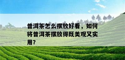 普洱茶怎么摆放好看，如何将普洱茶摆放得既美观又实用？