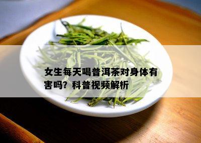 女生每天喝普洱茶对身体有害吗？科普视频解析